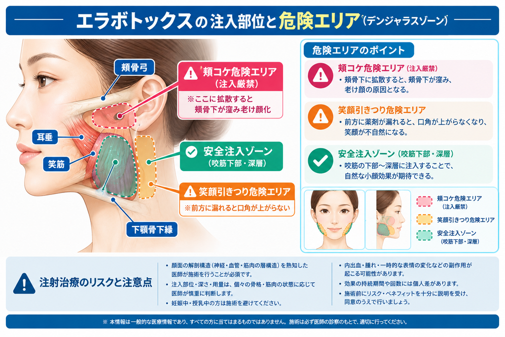 4. 解剖学から見るエラボトックスの「失敗例」と回避プロトコル