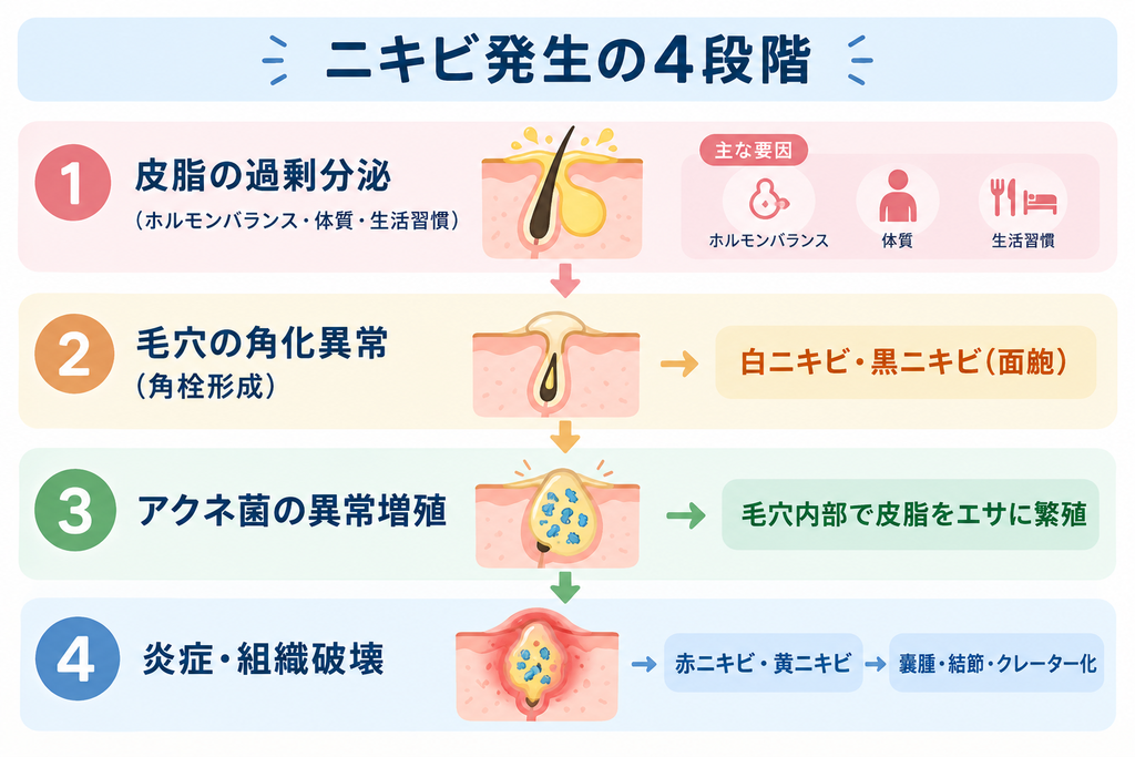 1. なぜ治らない?皮膚科で処方される「ニキビ治療薬」の種類と限界